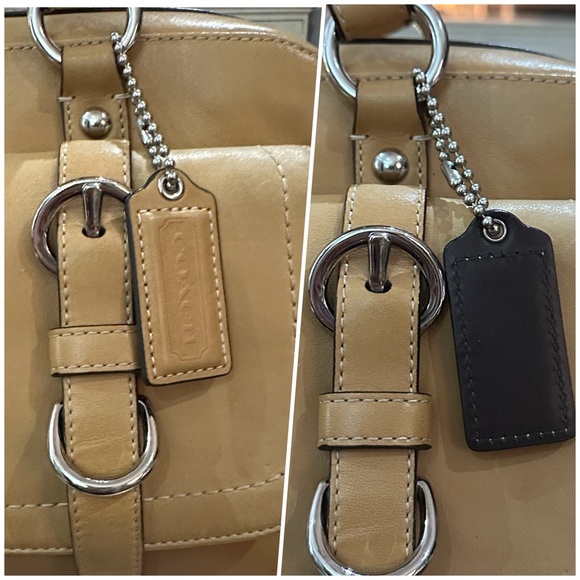 COACH Chelsea Turnlock Satchel w/Removable Shoulder Strap in Tan, COA Included! - Picture 9 of 16